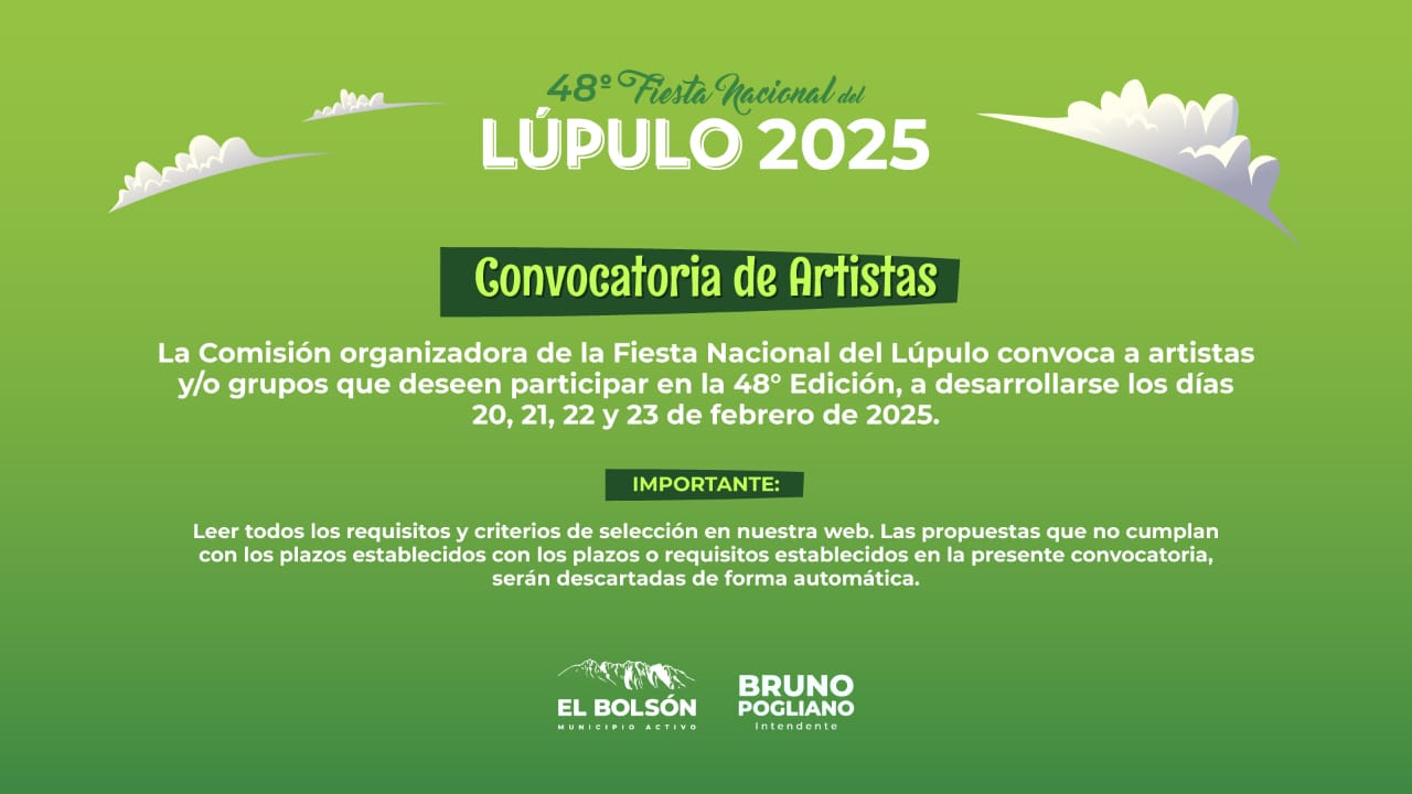 fiesta nacional del lúpulo 2025 el bolsón